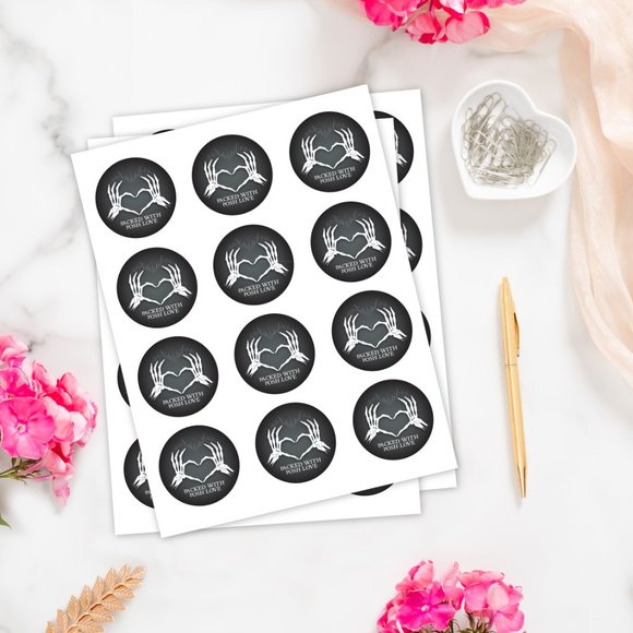 Spooky Posh Love Stickers-48ct (Must Bundle) - Picture 2 of 4